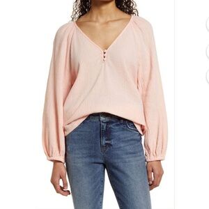 NWT Calson Seersucker Top Sz L #O1